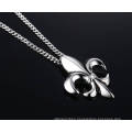 Fashionable Stainless Steel Silver Iris Pendant Jewelry